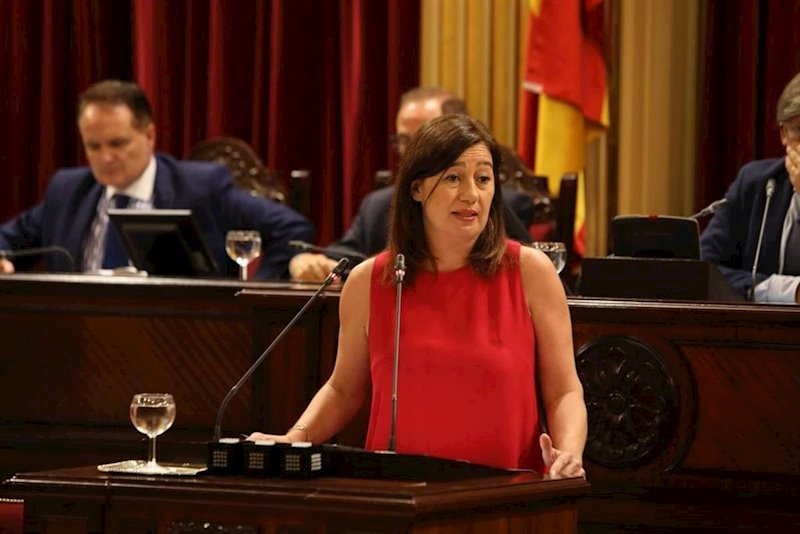 ep la presidenta del govern francina armengol durante la segunda jornada del debate de investidura