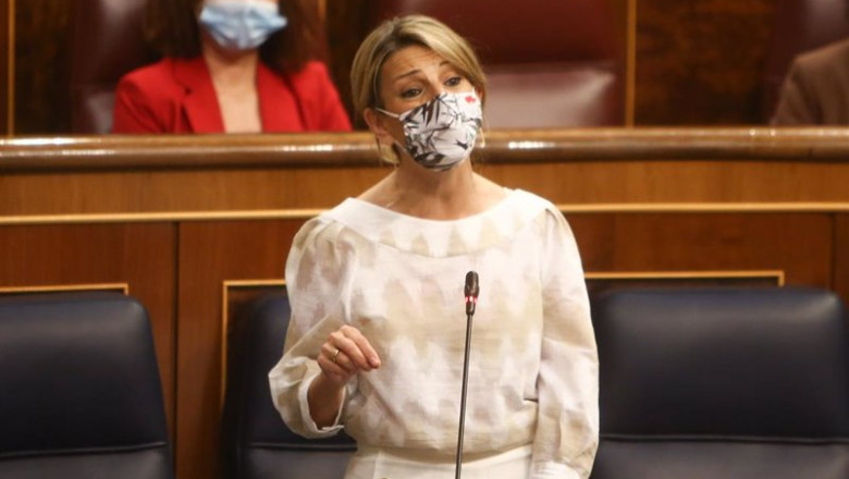 La vicepresidenta tercera y ministra de Trabajo y Economía, Yolanda Díaz, en el Congreso. | EUROPA PRESS/R.Rubio.POOL - Europa Press ep la vicepresidenta tercera y ministra de trabajo y economia yolanda diaz en el congreso