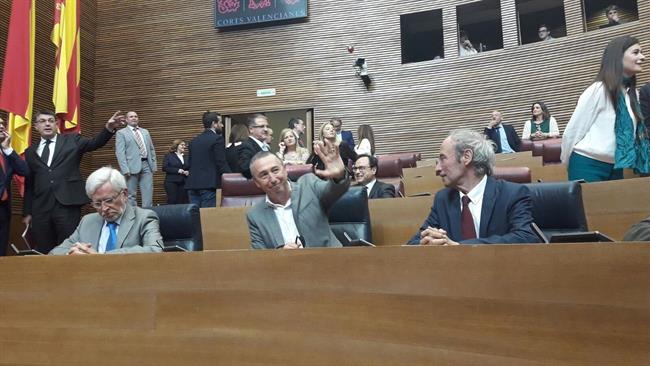 Lerma, Baldoví y Ciprià Ciscar, en las Corts Valencianes | EUROPA PRESS ep lerma baldovi y cipri ciscar encorts valencianes