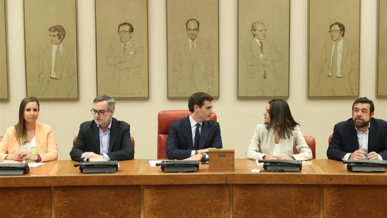 ep los diputados del grupo parlamentario ciudadanos i-d melisa rodriguez jose manuel villegas albert