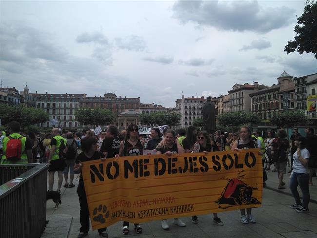 Manifestación en Pamplona a favor de "unas fiestas sin maltrato animal" | EUROPA PRESS ep manifestacionpamplonafavor de unas fiestasmaltrato animal