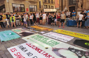 ep manifestacionpamplonareclamar unas fiestas libressufrimiento animal
