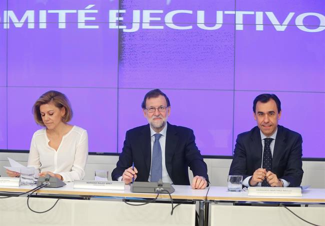 María Dolores de Cospedal, Mariano Rajoy y Fernando Martínez Maillo | EUROPA PRESS ep maria dolorescospedal mariano rajoyfernando martinez maillo 20170331171409