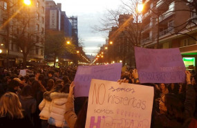 ep menifestacion feminista del 8-m de bilbado de hace un ano