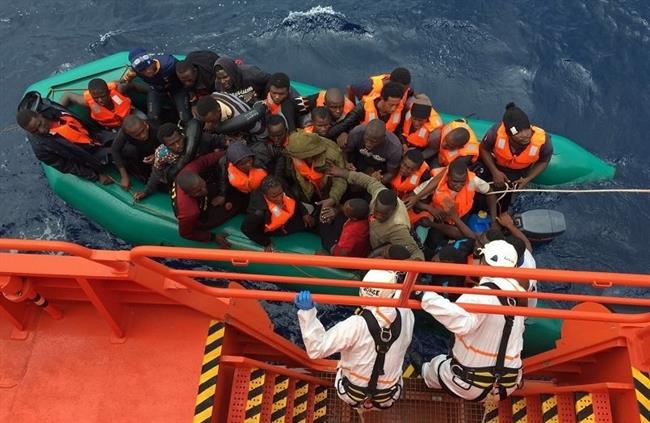 Migrantes rescatados por Salvamento Marítimo | EUROPA PRESS/ SALVAMENTO MARÍTIMO ep migrantes rescatadossalvamento maritimo