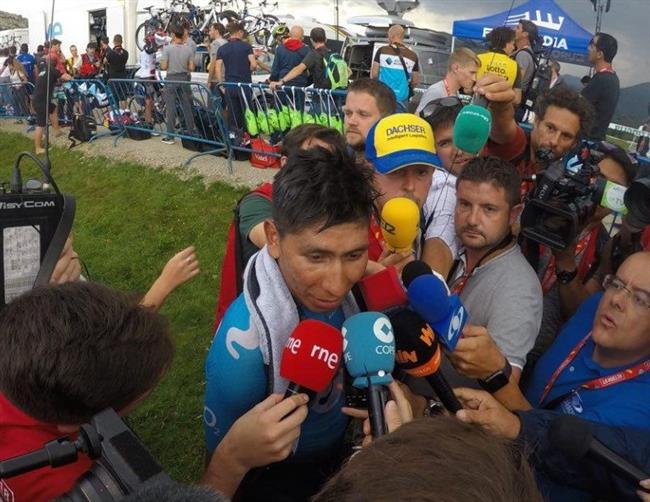 Nairo Quintana atiende a los medios en La Vuelta a España | MOVISTAR TEAM ep nairo quintana atiendelos mediosla vueltaespana
