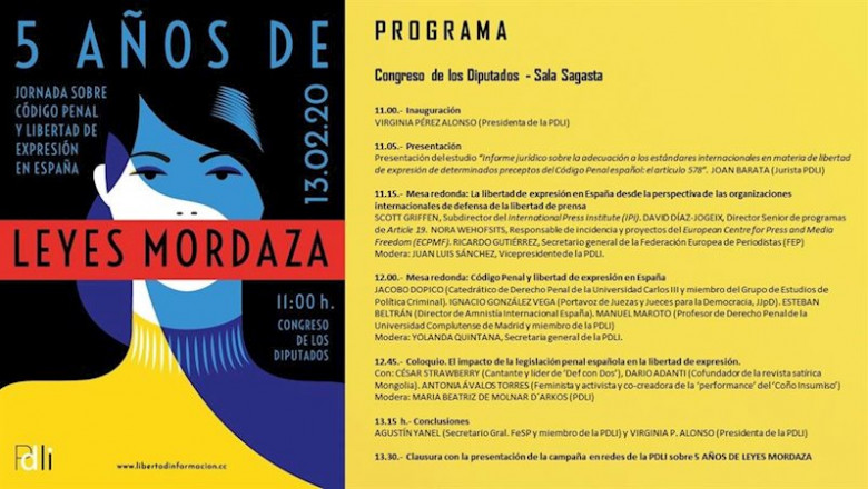 Programa de la jornada sobre libertad de expresión en el Congreso | VOX ep programa de la jornada sobre libertad de expresion en el congreso