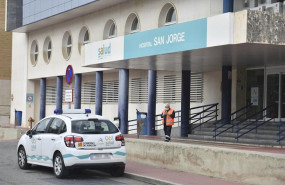 ep una sanitaria abandona con un coche de uso hospitalario el hospital san jorge en huesca