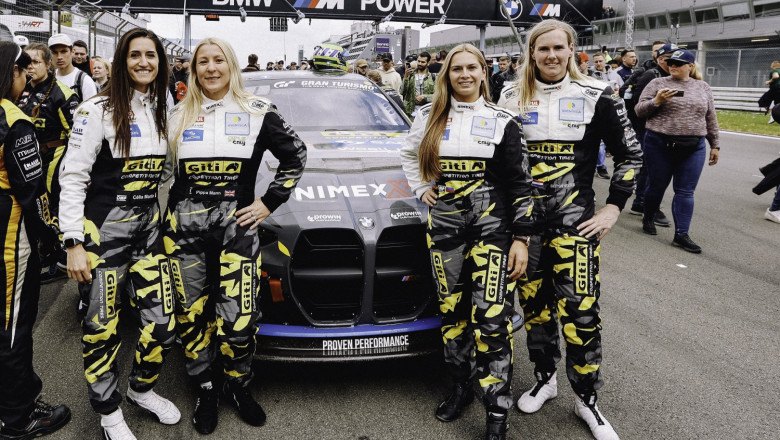 clia martin pippa mann fabienne wohlwend y beitzke visser integrantes del girls only el equipo enteramente femenino de giti tire motorsport by ws racings 