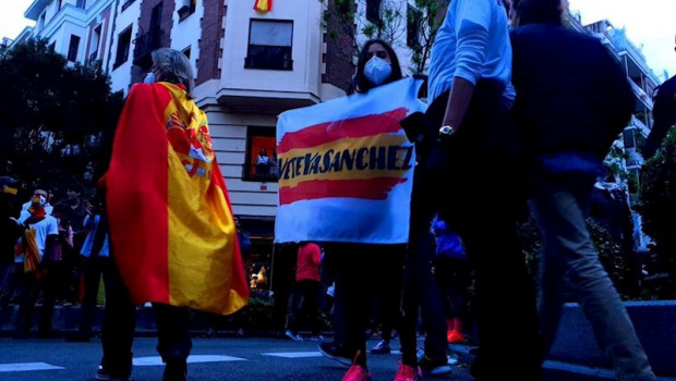 ep concentracion en nunez de balboa madrid para pedir la dimision de pedro sanchez