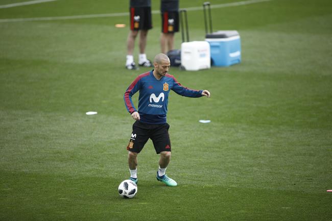 ep david silva duranteentrenamientola seleccionlas rozas madrid