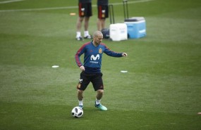 ep david silva duranteentrenamientola seleccionlas rozas madrid