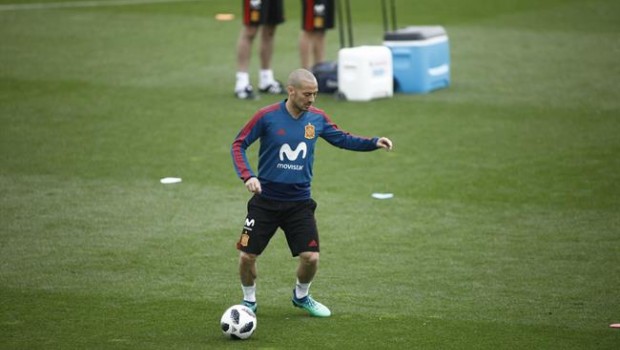 ep david silva duranteentrenamientola seleccionlas rozas madrid