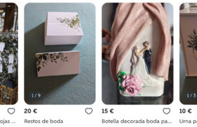 ep decoraciones para boda que se venden en la plataforma wallapop