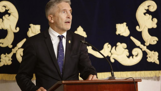 ep el ministro del interior en funciones fernando grande-marlaska durante su intervencion en el acto