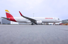 ep el nuevo airbus a321xlr de iberia se prepara para su ferry flight a madrid