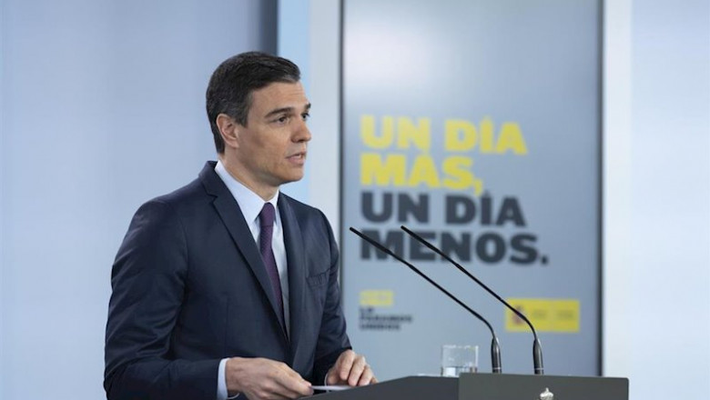 ep el presidente del gobierno pedro sanchez comparece en una rueda de prensa telematica en madrid