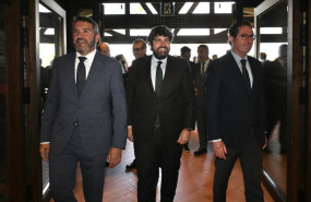 ep el presidente del gobierno regional fernando lopez miras el presidente de ceoe antonio garamendi