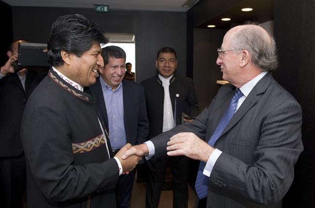 Encuentro del presidente de Bolivia, Evo Morales, y el presidente de Repsol, Ant | HORSTWAGNER.EU ep encuentropresidentebolivia evo morales ypresidenterepsol ant