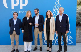 ep i-d el alcalde de madrid la esposa de pablo casado el presidente del pp la presidenta de la