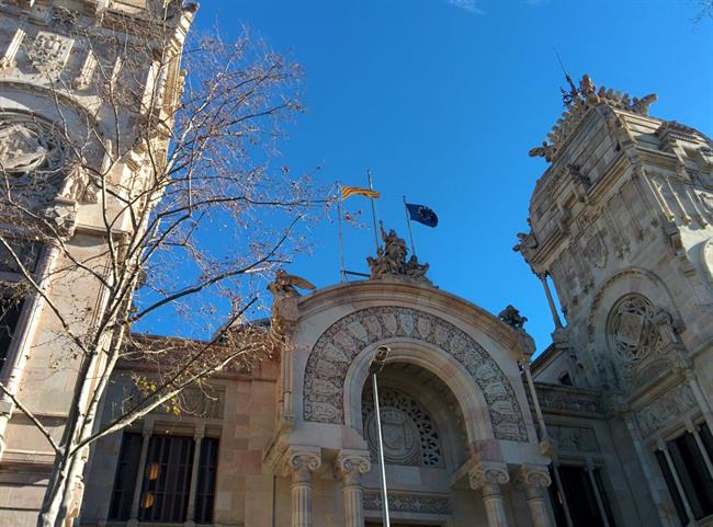 Imagen del TSJC mientras se celebra el juicio por la consulta del 9N | EUROPA PRESS - Archivo ep imagentsjcse celebrajuiciola consulta9n