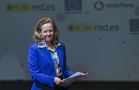 ep la ministra de asuntos economicos y transformacion digital nadia calvino tras su intervencion en