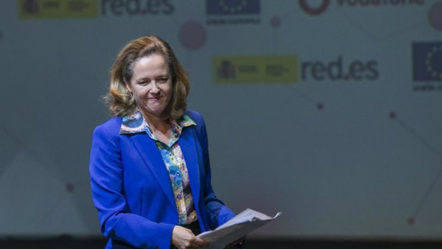 ep la ministra de asuntos economicos y transformacion digital nadia calvino tras su intervencion en