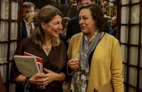 ep la ministra de trabajo y economia social yolanda diaz y la diputada del psoe y exministra de