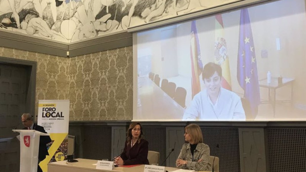 ep la ministra de vivienda y agenda urbana isabel rodriguez ha intervenido desde valencia por via