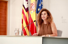 ep la portavoz del govern balear pilar costa durante la rueda de prensa de este viernes