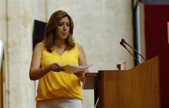 La presidenta de la Junta, Susana Díaz, este miércoles en el Parlamento andaluz | EUROPA PRESS ep la presidentala junta susana diaz este miercolesparlamento andaluz