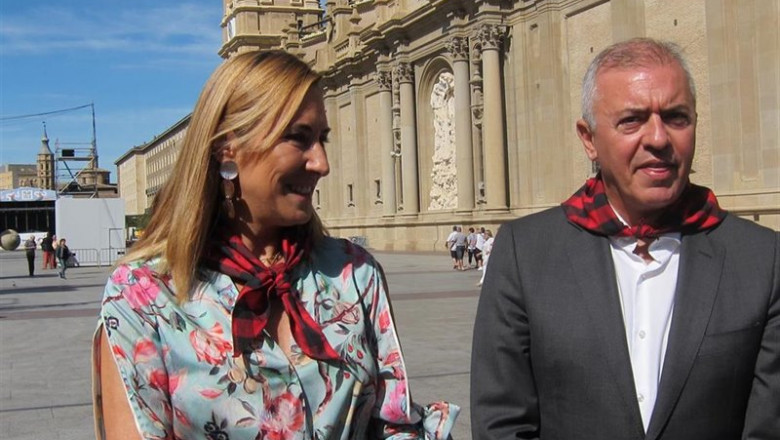 La vicesecretaria de Organización del Partido Popular (PP), Ana Beltrán, el presidente provincial del PP Zaragoza, Javier Campoy. | EUROPA PRESS - Archivo ep la vicesecretaria de organizacion del partido popular pp ana beltran el presidente provincial del