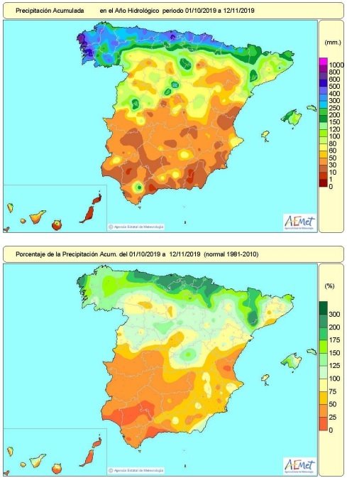 ep las lluvias acumuladas en espana entre el 1 d eoctubre y el 12 de noviembre superan en un 2 el ep las lluvias acumuladas en espana entre el 1 d eoctubre y el 12 de noviembre superan en un 2 el