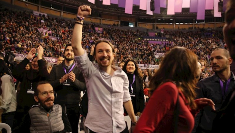 Pablo Iglesias durante el Congreso de Vistalegre | EUROPA PRESS - Archivo ep pablo iglesias durante el congreso de vistalegre