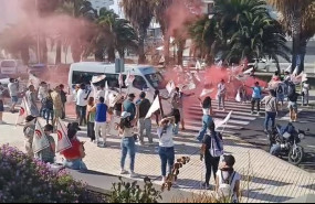 ep piquete informativo en la segunda jornada de huelga turistica en la provincia de santa cruz de