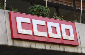 ep sede ccoo logo de comisiones obreras edificio edificios ccoo fachada de comisiones obreras cartel