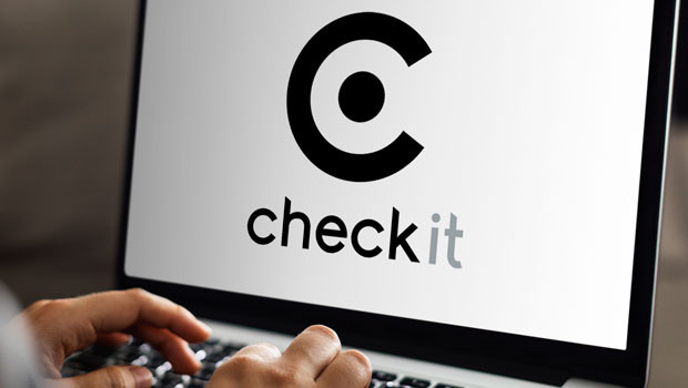 dl checkit objectif logiciel en tant que service vérifier le logo sans bureau des travailleurs informatiques