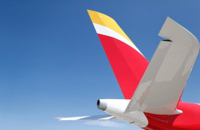 ep alas traseras del nuevo avion a350 de la aerolinea iberia