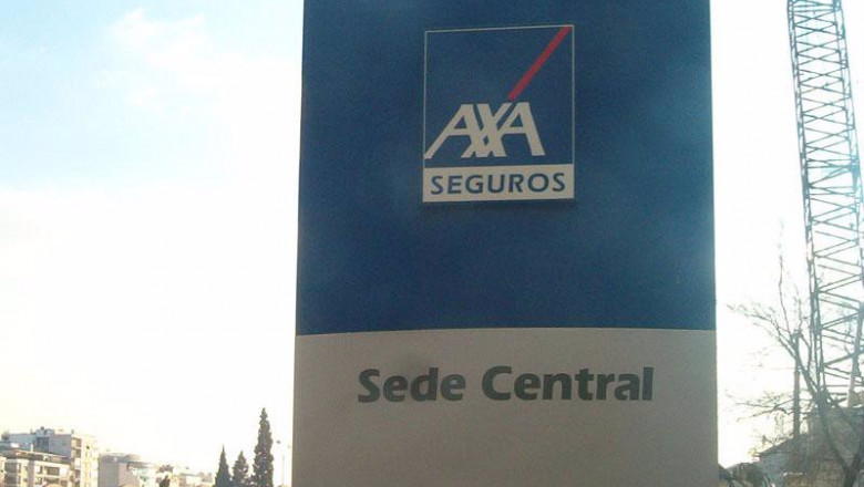 Archivo - axa seguros aseguradora logo sede | eps - Archivo ep archivo - axa seguros aseguradora logo sede