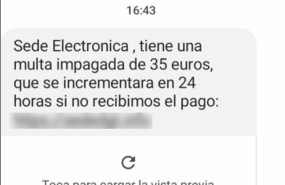 ep archivo   imagen de una campana fraudulenta en la que se intenta suplantar a la dgt