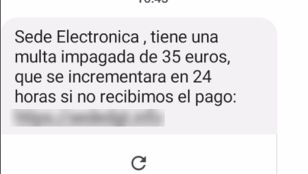 ep archivo   imagen de una campana fraudulenta en la que se intenta suplantar a la dgt