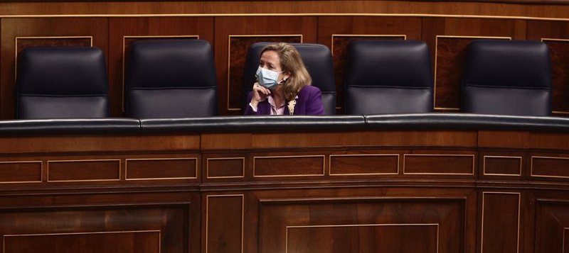 Archivo - La vicepresidenta Tercera del Gobierno, Nadia Calviño durante una sesión plenaria en el Congreso de los Diputados, en Madrid (España) | EUROPA PRESS/E. Parra. POOL - Europa Press ep archivo - la vicepresidenta tercera del gobierno nadia calvino durante una sesion plenaria en el