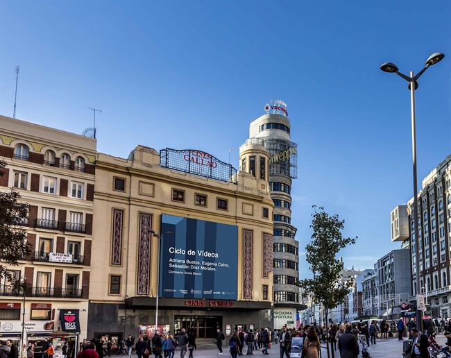ep artistasarco exhibenobralas pantallaslos cines callao en madrid