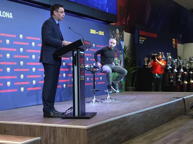 Bartomeu se despide de Mascherano | EUROPA PRESS ep bartomeudespidemascherano