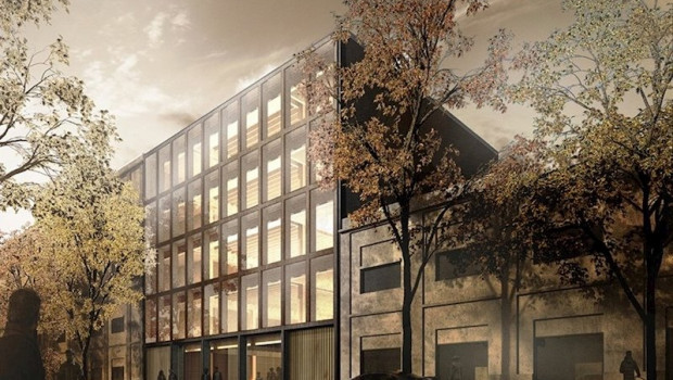 ep colonial construira un edificio de oficinas totalmente de madera en el 22 de barcelona