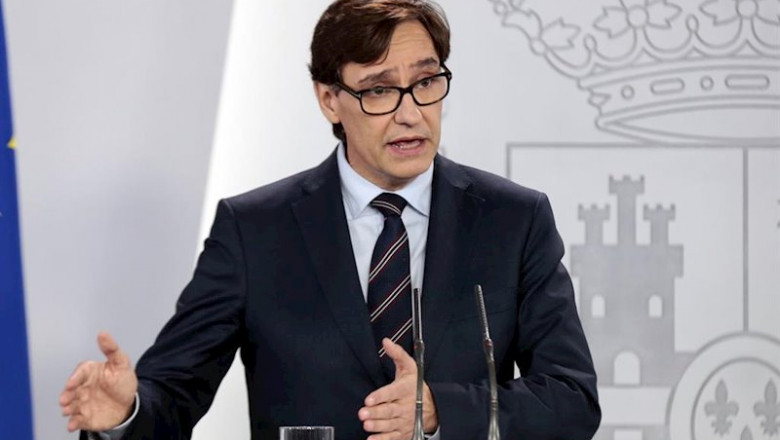 ep el ministro de sanidad salvador illa durante una rueda de prensa ep el ministro de sanidad salvador illa durante una rueda de prensa