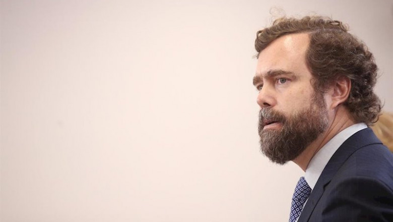 ep el portavoz del vox en el congreso ivan espinosa de los monteros en rueda de prensa en el