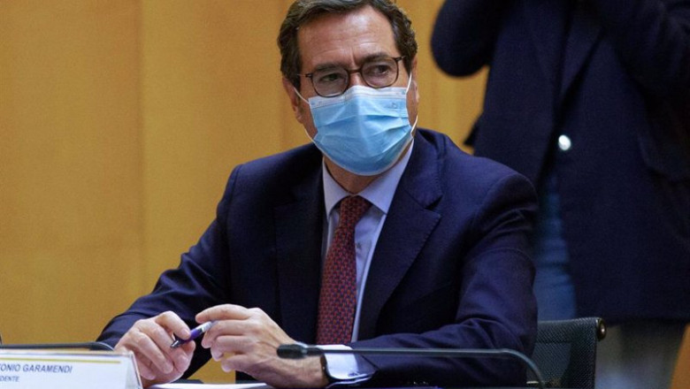 El presidente de CEOE, Antonio Garamendi, en una imagen de archivo. | Isabel Infantes - Europa Press ep el presidente de ceoe antonio garamendi en una imagen de archivo 20220329134005