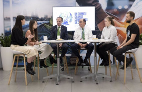 ep el presidente de iberdrola ignacio galan mantiene un encuentro con jovenes en la cop26