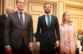 ep el presidente de la xunta de galicia alberto nunez feijoo el presidente nacional del partido